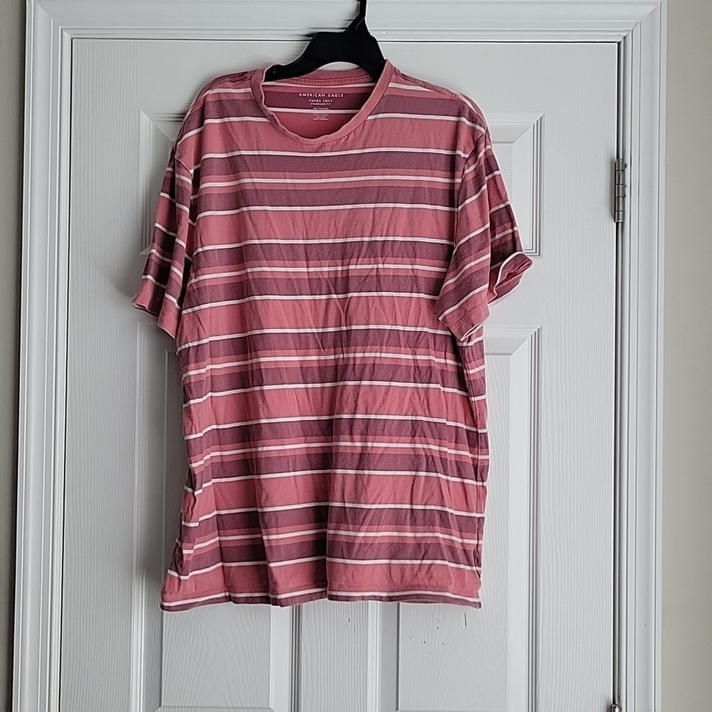 American Eagle Super Soft Standard Fit Stripe Shirt